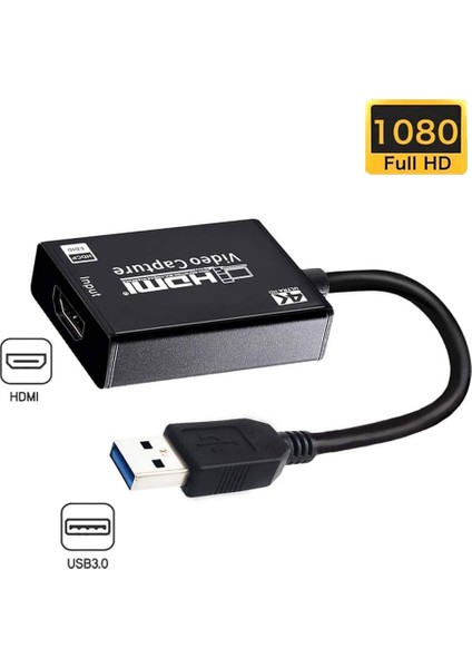 Hdmı Capture HDMI USB 3.0 Video Ses Yakalama Kartı, 4K