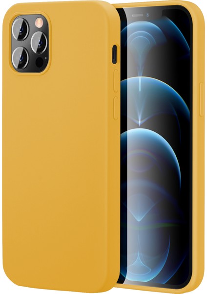 Apple iPhone 14 Pro 6.1'' Ince Mat Silikon Kılıf Sarı