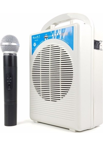 SK-290 Kablosuz 3 Mikrofonlu Ses Amplifikatör Hoparlör Bluetooth Taşınabilir Amfi