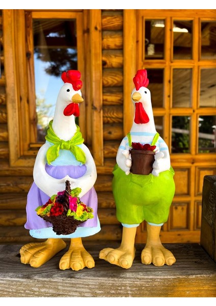 2'li Tavuk Heykeli fiyatları