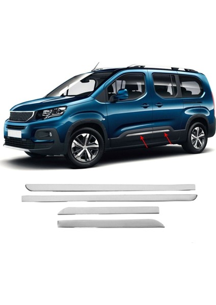 Peugeot Rifter Krom Yan Kapı Çıtası 4 Prç. 2019 ve Üzeri fiyatları