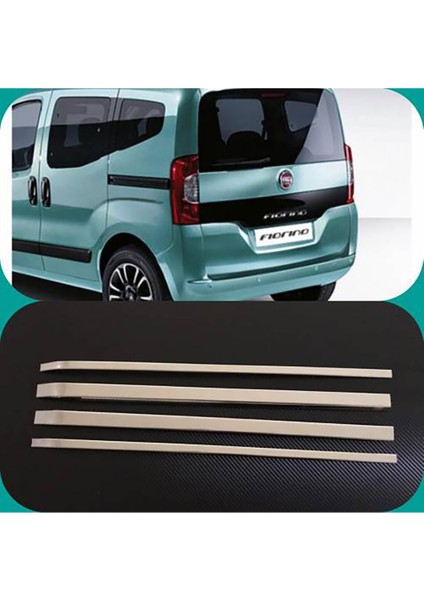Fiat Fiorino Uyumlu Sürgülü Kapı Nikelajı 4 Prç Krom 2008+