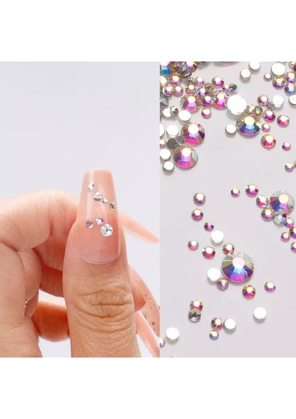 Parlak Tırnak Süsleme Taşları Crystal 6 Boy fiyatları