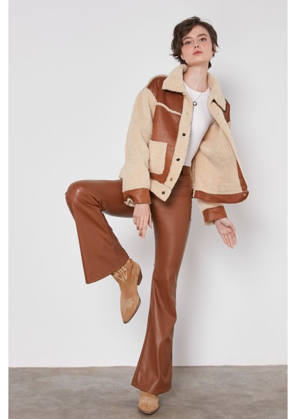 Ispanyol Paça Suni Deri Pantolon fiyatları