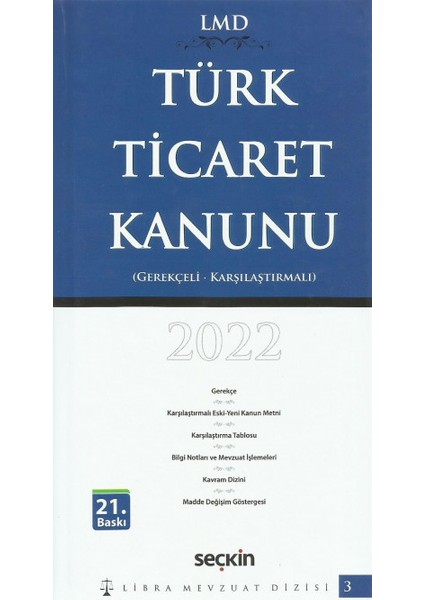 Türk Ticaret Kanunu / Lmd–3