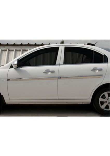 Hyundai Accent Era Krom Yan Kapı Çıtası 4 Prç. 2006 Üzeri P. Çelik