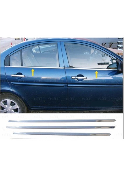 Hyundai Accent Era Krom Cam Çıtası 4 Kapı P.çelik 2006 Üzeri fiyatları