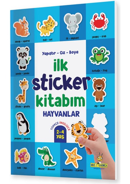 Yapıştır-Çiz-Boya Ilk Sticker Kitabım (2-4 Yaş)