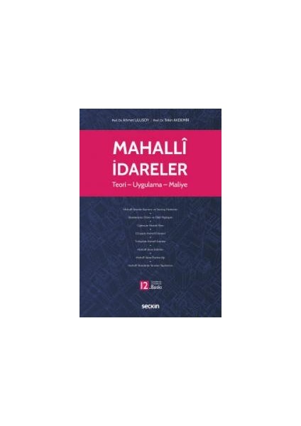 Mahalli Idareler Teori – Uygulama – Maliye