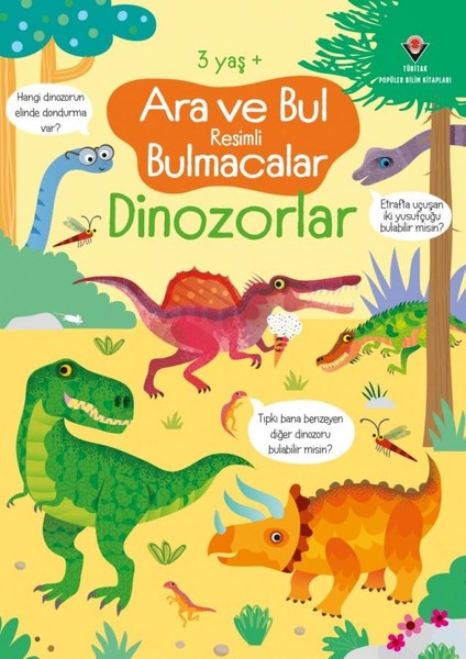 Dinozorlar Ara ve Bul Resimli Bulmacalar