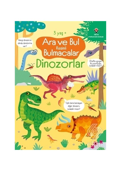 Dinozorlar Ara ve Bul Resimli Bulmacalar