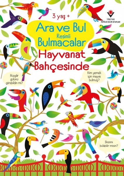 Hayvanat Bahçesinde Ara ve Bul Resimli Bulmacala