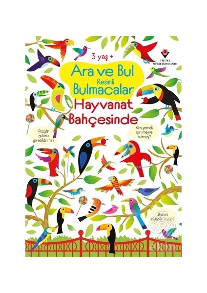 Hayvanat Bahçesinde Ara ve Bul Resimli Bulmacala