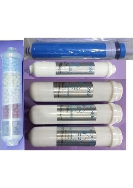 10 Lu Kapalı Kasa Inline Filtre 2,5" Su Filtresi Su Arıtma Filtreli 10 Aşama