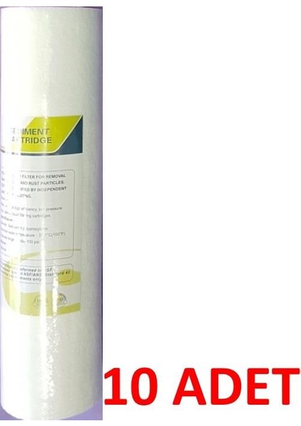 Su Arıtma Cihazı Filtresi Sediment Su Arıtma Için 5 Mikron Kaliteli