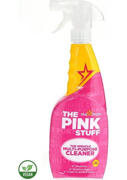 The Pink Stuff Mucizevi Krem 500ML - Mucizevi Çok Amaçlı Temizleme Spreyi 750ML