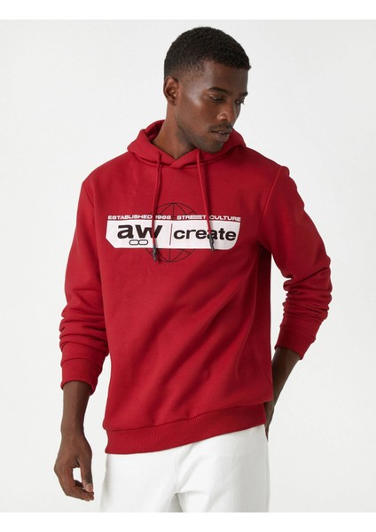 3WAM70128MK Koton Erkek Sweat Kırmızı