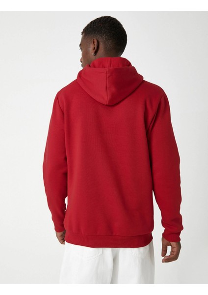 3WAM70128MK Koton Erkek Sweat Kırmızı indirimleri