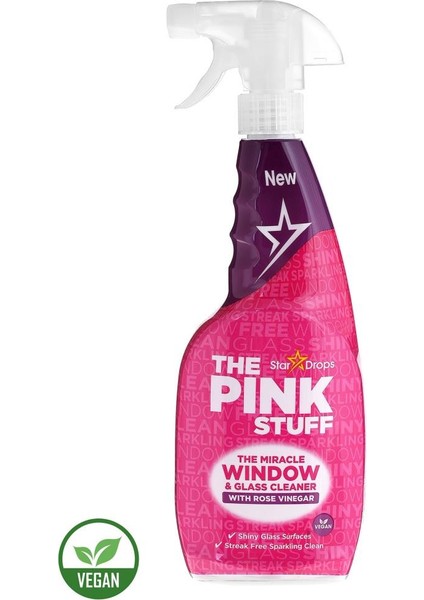 The Pink Stuff Mucizevi Miracle Temizlik Macunu 850 gr Mucizevi Vinegar Cam Temizleyici 750 ml