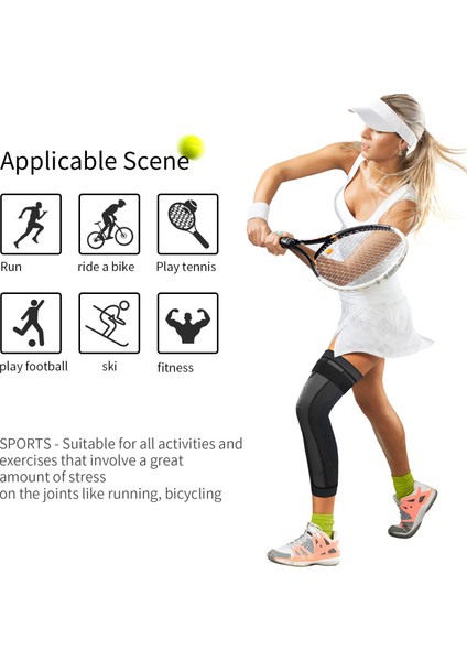 1 Paket Spor Diz Pedi - Siyah (Yurt Dışından) fırsatları