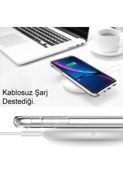 Xiaomi Redmi Note 9 Pro ile Uyumlu Kapak Köşe Korumalı Airbag Antishock Şeffaf Silikon ile Uyumlu Kılıf