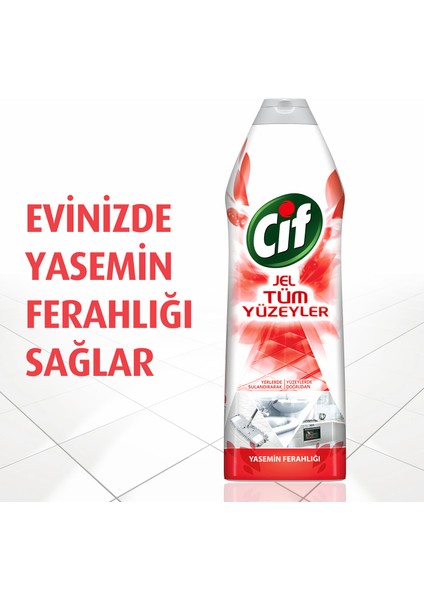 Jel Yüzey Temizleyici Tüm Yüzeyler İçin Yasemin Ferahlığı 750 ML