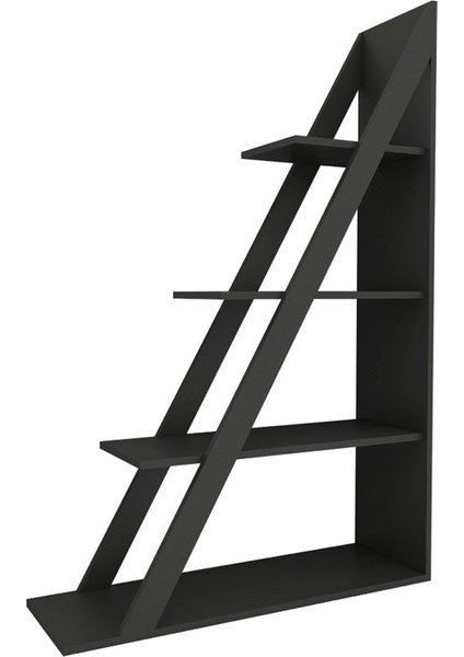 Arven 4 Raflı Modern Kitaplık, Antrasit - Arven