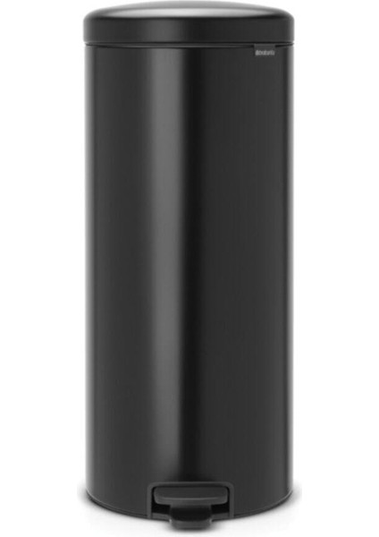 Newıcon Matt Black Pedallı Çöp Kutusu 30 L