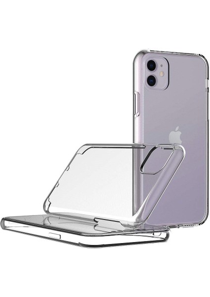 Apple iPhone 11 (6.1'') Kılıf 360 Clear Soft Şeffaf