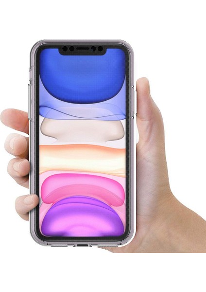 Apple iPhone 11 (6.1'') Kılıf 360 Clear Soft Şeffaf