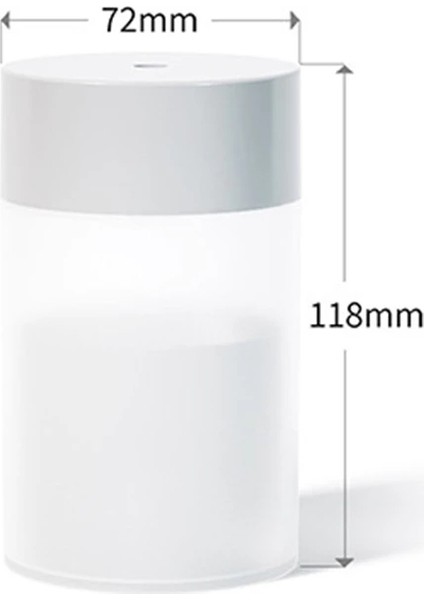 260ML USB Ultrasonik Hava Nemlendirici LED Işık Mini-Beyaz indirimleri