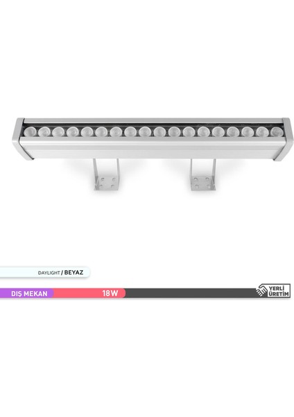 18W LED Wallwasher 6500K Beyaz Işık 480MM