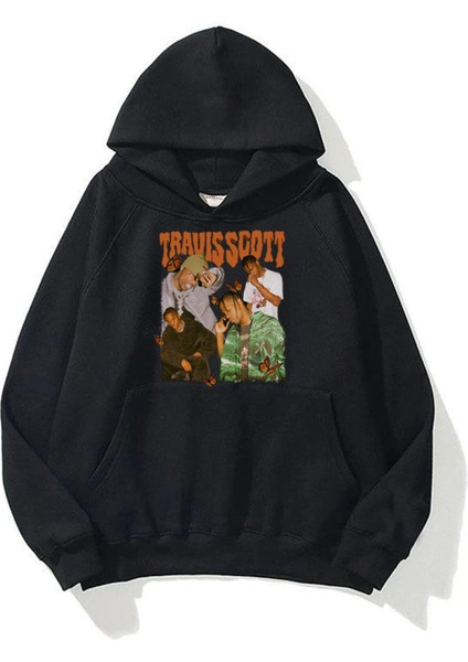 Travis Scott Butterfly Sweatshirt Siyah