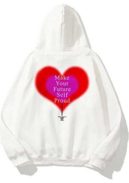 Unisex Make Your Future Sweatshirt Beyaz