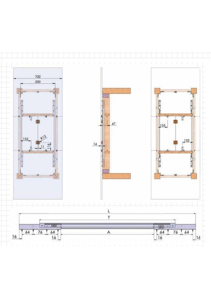 Gürçay Hırdavat Mepa Hmr 88 Halatlı Masa Rayı