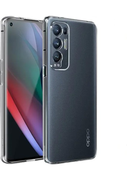 Oppo Find X3 Neo Kılıf Kamera Korumalı Ultra Ince Şeffaf Silikon Kılıf