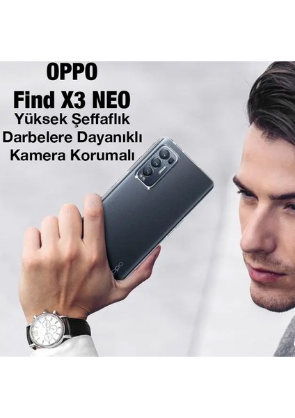 Oppo Find X3 Neo Kılıf Kamera Korumalı Ultra Ince Şeffaf Silikon Kılıf fiyatları