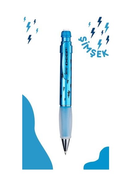 Deep Mek Kursun Klm 07MM Metalık Mavı Sımsek