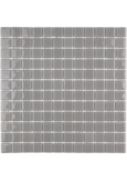 Mutfak, Banyo, Havuz, Sauna, Spa ve Tüm Yüzeyler Için 25X25MM Gri Cam Mozaik