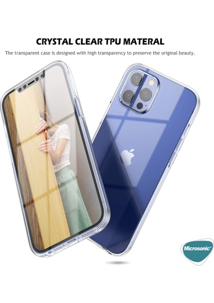 Apple iPhone 12 Pro Kılıf 360 Clear Soft Şeffaf