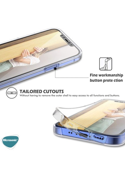 Apple iPhone 12 Mini Kılıf 360 Clear Soft Şeffaf