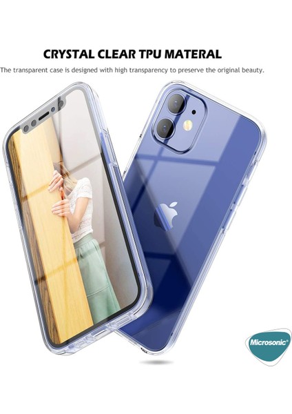 Apple iPhone 12 Mini Kılıf 360 Clear Soft Şeffaf