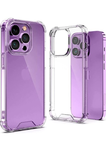 Apple Iphone 14 Pro Kılıf Kamera Çıkıntılı Koruma Darbe Emici Şeffaf Sararmaz Hibrit Pc