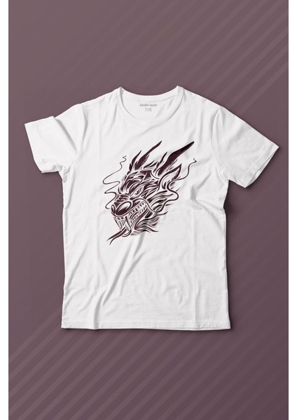 Dragon Japanese Ejder Japon Baskılı Çocuk T-Shirt