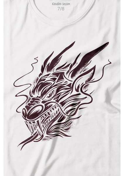 Dragon Japanese Ejder Japon Baskılı Çocuk T-Shirt fiyatları