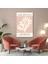Minimal Boho Pembe Bitki Minimal Kanvas Tablo 1