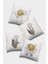 Çift Taraflı 4'lü Kırlent Kılıfı 43X43 Cm Gizli Fermuar Tay Tüyü Dokuma Premium Kumaş 4KR018 1
