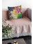 Premium Tay Tüyü Dokuma Kumaş Çift Taraflı Yapraklı Kırlent Yastık Kılıfı 43X43 Cm KRL028 4
