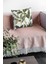 Çift Taraflı Kırlent Yastık Kılıfı Yapraklı Premium Tay Tüyü Dokuma Kumaş 43X43 Cm KRL045 4
