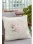 Çift Taraflı Kırlent Yastık Kılıfı Çiçekli Dokuma Premium Tay Tüyü Kumaş 43X43 Cm KRL314 4